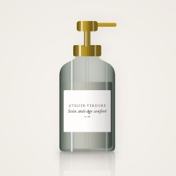 Soin anti-âge confort à l'extrait de grenade – Atelier Verdure, flacon-pompe 30 ml