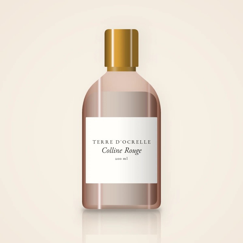 Nettoyant visage douceur Colline Rouge – Terre d'Ocrelle, flacon 200 ml
