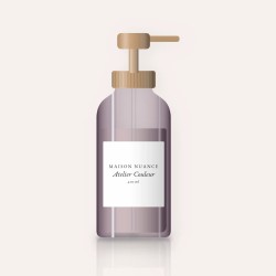 Atelier Couleur nettoyant visage nourrissant – Maison Nuance, flacon-pompe 400 ml