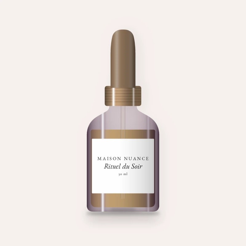 Huile à barbe Rituel du Soir à la figue de Barbarie – Maison Nuance, flacon compte-gouttes 30 ml