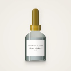 Sérum repulpant à l'extrait de réglisse – Atelier Verdure, flacon compte-gouttes 15 ml