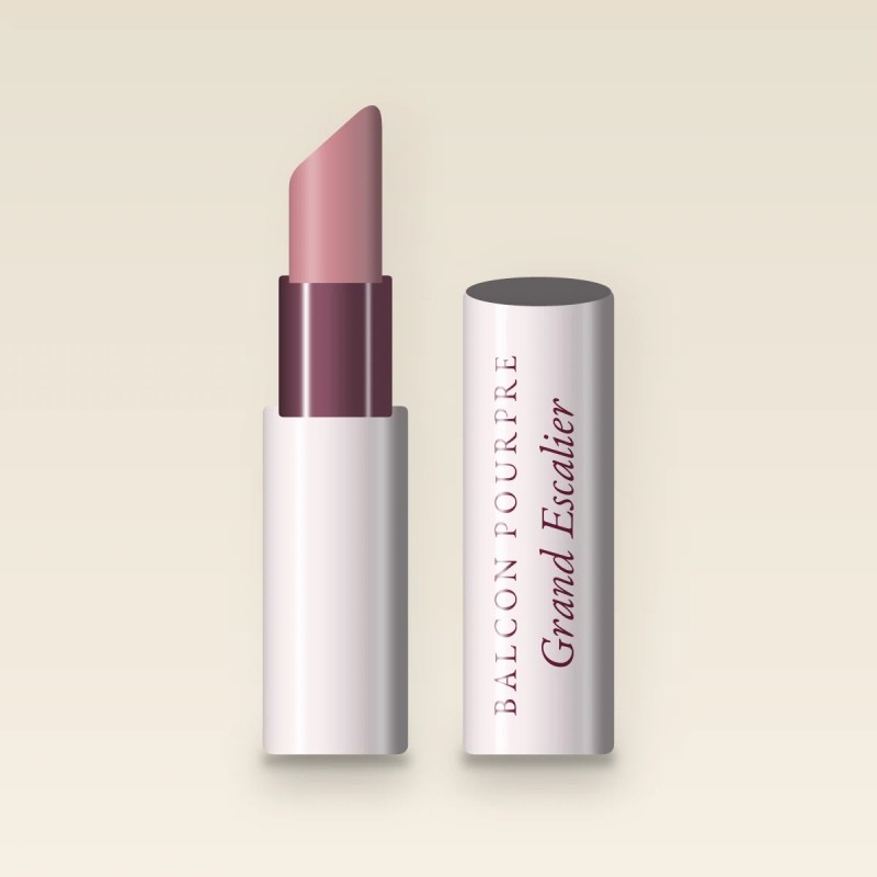 Rouge à lèvres Grand Escalier haute pigmentation – Balcon Pourpre, étui 3,5 g, teinte 04 Rose poudré