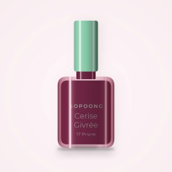 Vernis à ongles Cerise Givrée à l'huile de raisin – Sopoong, flacon 5 ml, teinte 17 Prune