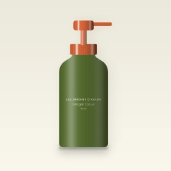 Crème hydratante Verger Doux à l'acide hyaluronique – Les Jardins d'Aulne, flacon-pompe 50 ml
