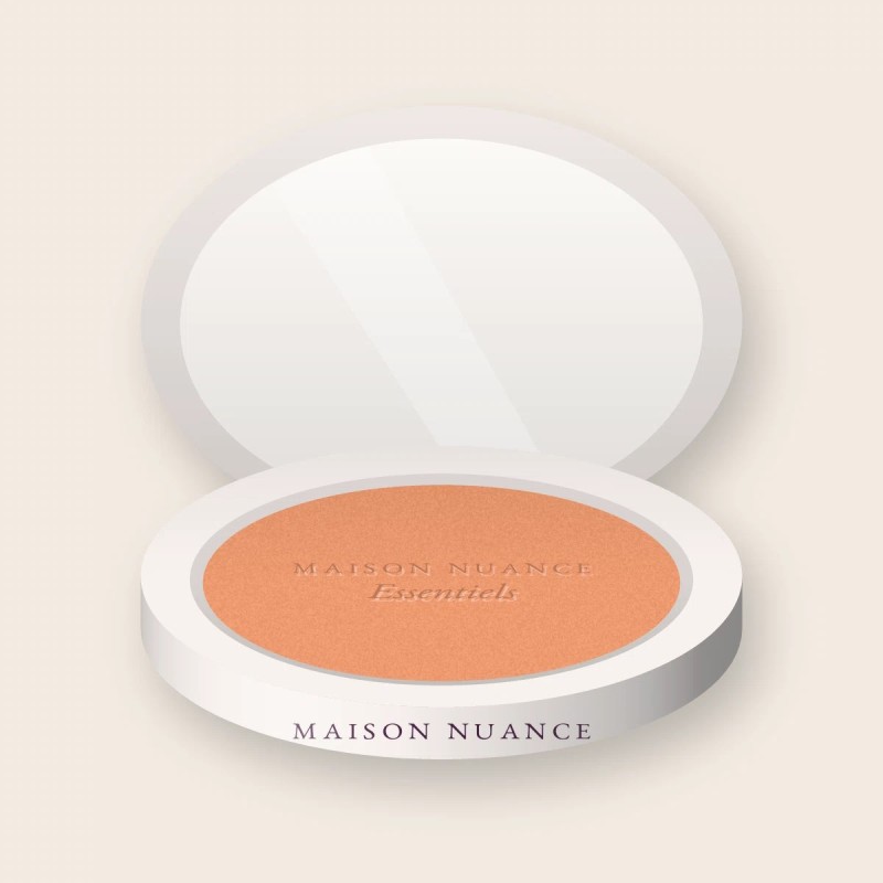 Blush Essentiels au beurre de karité – Maison Nuance, boîtier 6 g, teinte 04 Abricot