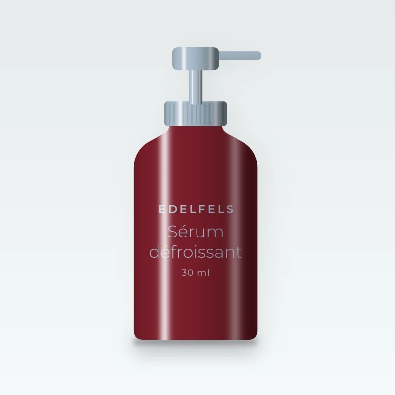 Sérum défroissant à l'extrait d'edelweiss – Edelfels, flacon-pompe 30 ml