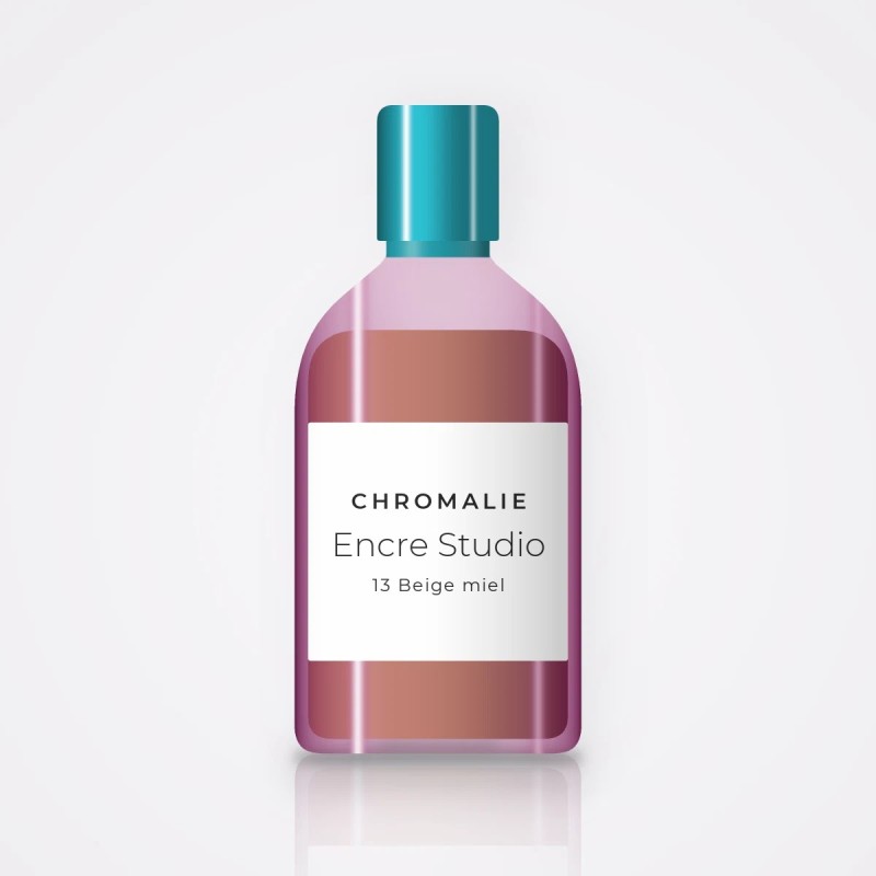Fond de teint résistant à l'eau Encre Studio – Chromalie, flacon 35 ml, teinte 13 Beige miel