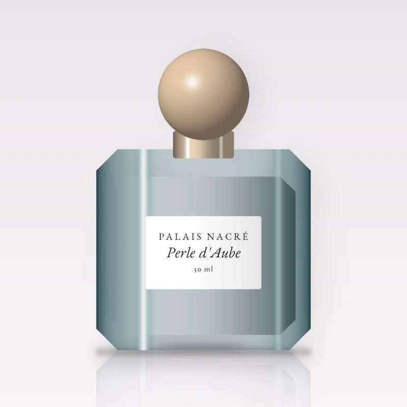 Parfum Perle d'Aube charnel au cacao – Palais Nacré, flacon 30 ml