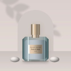 Parfum Perle d'Aube charnel au cacao – Palais Nacré, photo d'ambiance