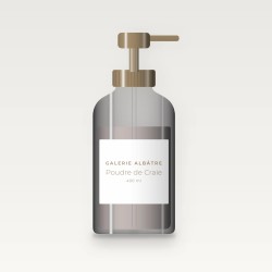 Poudre de Craie nettoyant visage anti-imperfections – Galerie Albâtre, flacon-pompe 400 ml