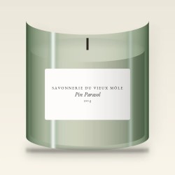 Bougie parfumée Pin Parasol au gingembre – Savonnerie du Vieux Môle, pot en verre 300 g