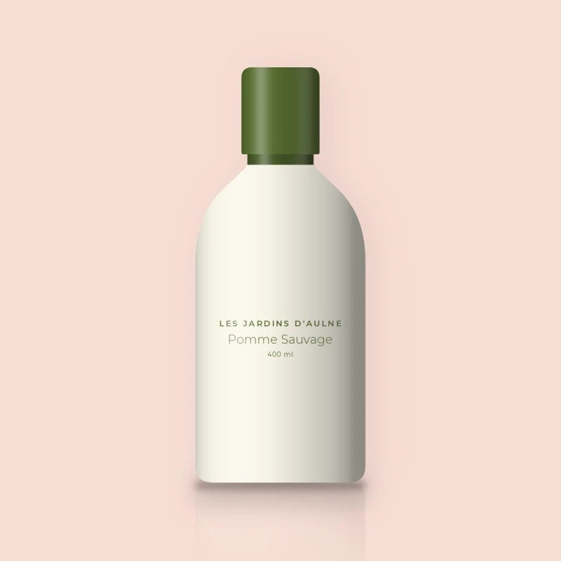 Lait corps Pomme Sauvage fraîcheur – Les Jardins d'Aulne, flacon 400 ml