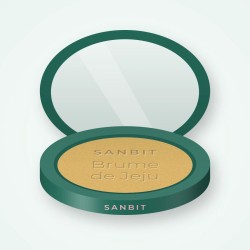 Enlumineur sans paillettes Brume de Jeju – Sanbit, boîtier 7 g, teinte Doré