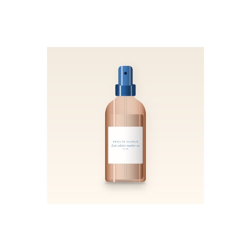 Lait solaire toucher sec à la fleur de lotus SPF 30 – Brisa de Azahar, flacon spray 200 ml