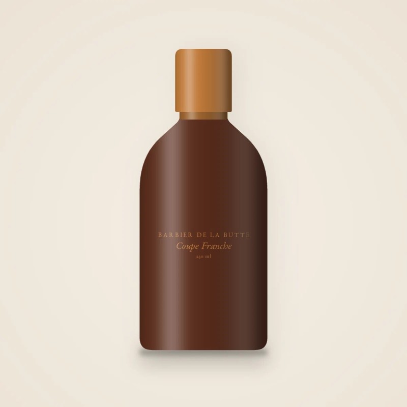 Shampooing Coupe Franche à l'huile de camélia – Barbier de la Butte, flacon 250 ml