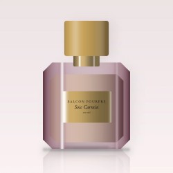 Parfum Soie Carmin raffiné à la mandarine – Balcon Pourpre, flacon 100 ml