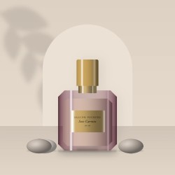 Parfum Soie Carmin raffiné à la mandarine – Balcon Pourpre, photo d'ambiance