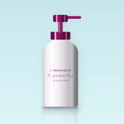 Fond de teint effet retouché Pigment Pur – Chromalie, flacon-pompe 30 ml, teinte 04 Ivoire doré