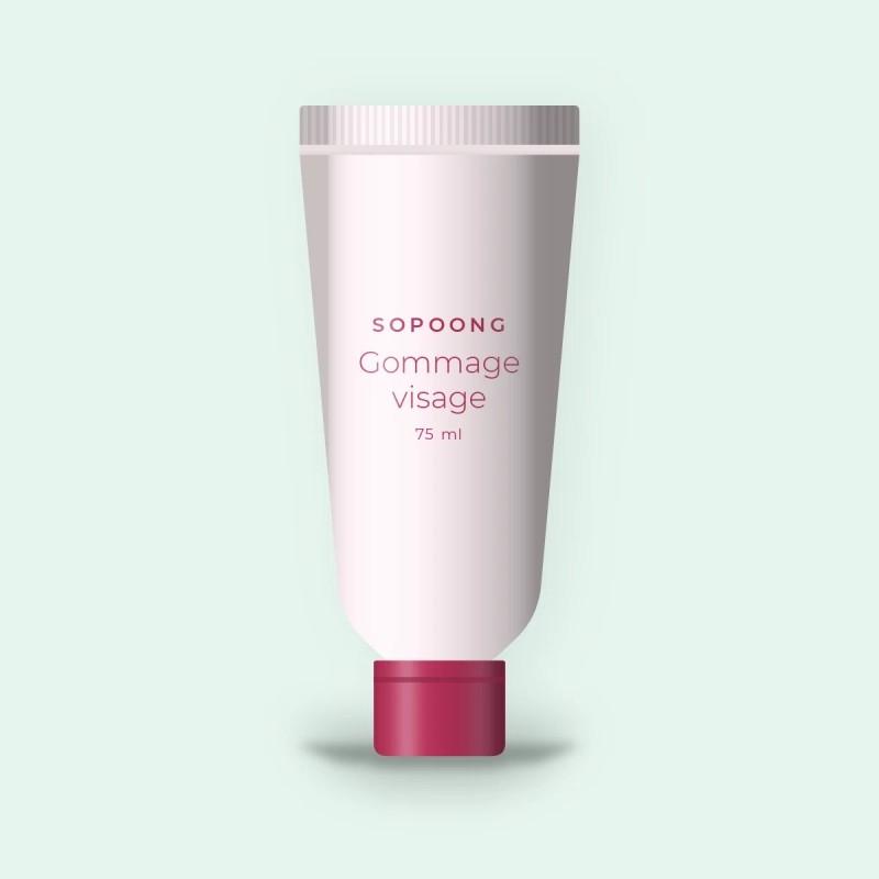 Gommage visage anti-imperfections à l'acide lactique – Sopoong, tube 75 ml
