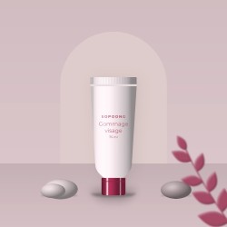 Gommage visage anti-imperfections à l'acide lactique – Sopoong, photo d'ambiance