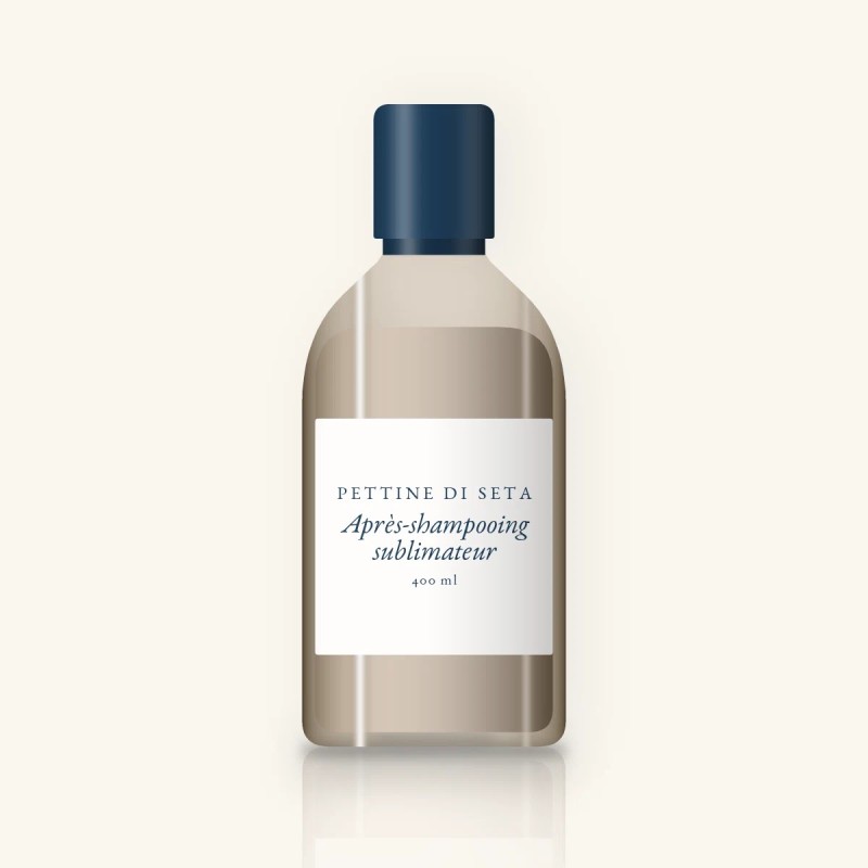 Après-shampooing sublimateur au beurre de mangue Riccio Morbido 400 ml – Pettine di Seta, flacon 400 ml