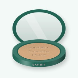 Poudre tenue extrême Goutte Pure – Sanbit, boîtier 12 g, teinte 08 Sable