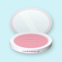 Blush Flash Couleur à la vitamine E – Chromalie, boîtier 4 g, teinte 02 Rose tendre