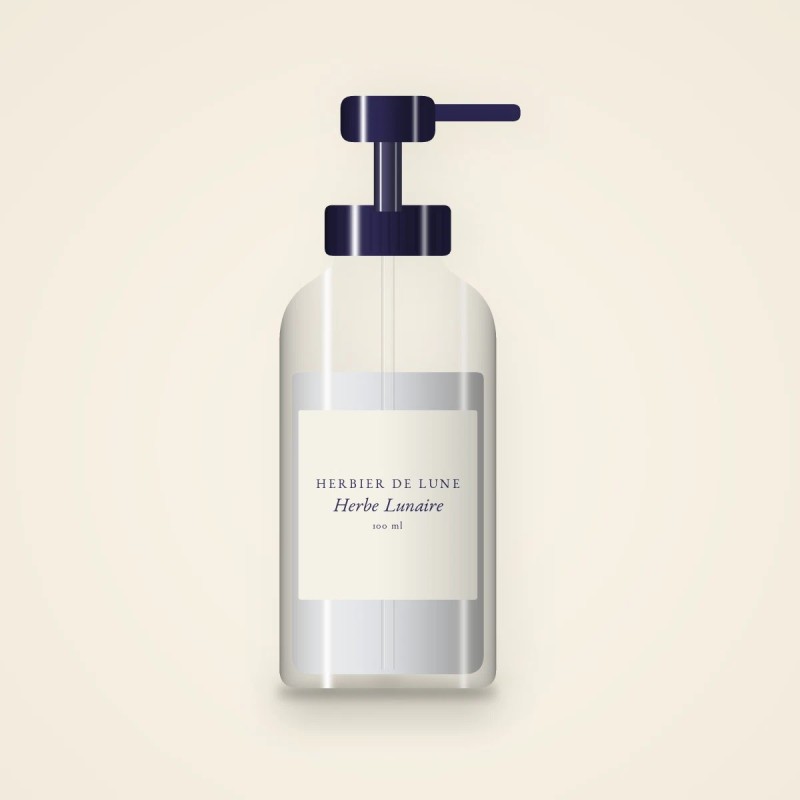 Shampooing Herbe Lunaire aux céramides – Herbier de Lune, flacon-pompe 100 ml