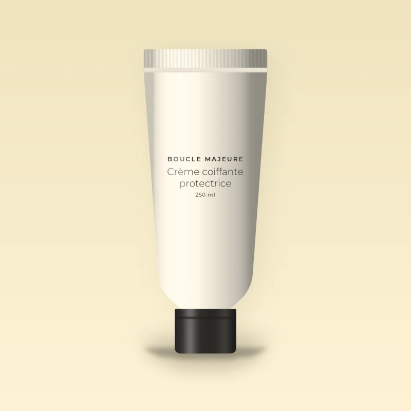 Crème coiffante protectrice à l'extrait de bambou Belle Frisure 250 ml – Boucle Majeure, tube 250 ml