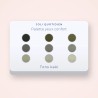 Palette yeux confort au kaolin – Joli Quotidien, 9 × 1 g, teinte Tons kaki