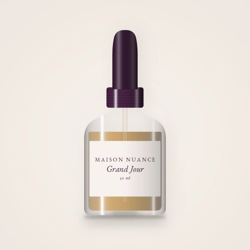 Huile à barbe Grand Jour au café – Maison Nuance, flacon compte-gouttes 50 ml