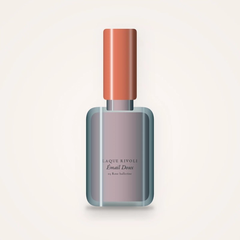 Vernis à ongles anti-écaillage Émail Doux – Laque Rivoli, flacon 5 ml, teinte 05 Rose ballerine