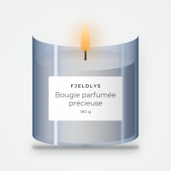 Bougie parfumée précieuse au poivre noir – Fjeldlys, pot en verre 180 g