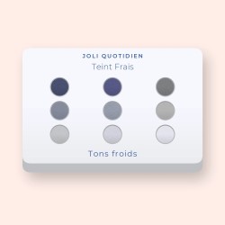Palette yeux Teint Frais tout-en-un – Joli Quotidien, 9 × 1 g, teinte Tons froids