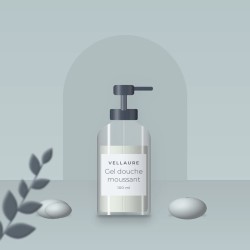 Gel douche et bain moussant à l'huile de coco – Vellaure, photo d'ambiance