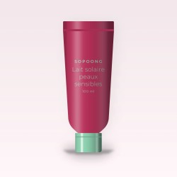 Lait solaire peaux sensibles à la carotte SPF 50 – Sopoong, tube 100 ml