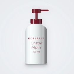 Nettoyant visage fraîcheur Cristal Alpin – Edelfels, flacon-pompe 150 ml