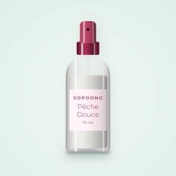 Déodorant Pêche Douce à l'aloe vera – Sopoong, flacon spray 75 ml