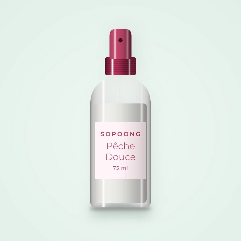 Déodorant Pêche Douce à l'aloe vera – Sopoong, flacon spray 75 ml