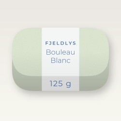 Savon Bouleau Blanc délicatement parfumé – Fjeldlys, pain 125 g