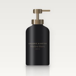 Marbre Blanc nettoyant visage sans savon – Galerie Albâtre, flacon-pompe 400 ml