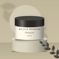 Masque capillaire Ressort à l'extrait de guimauve – Boucle Majeure, photo d'ambiance