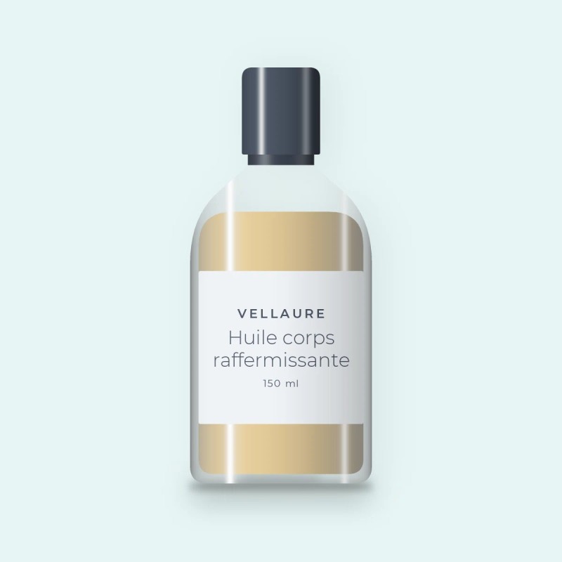 Huile corps sèche raffermissante au chia – Vellaure, flacon 150 ml