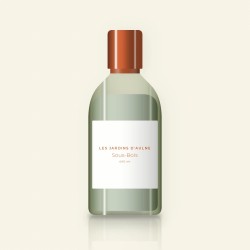 Nettoyant visage Sous-Bois à l'huile de jojoba – Les Jardins d'Aulne, flacon 400 ml