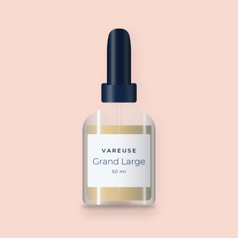 Huile à barbe Grand Large à l'abricot – Vareuse, flacon compte-gouttes 50 ml