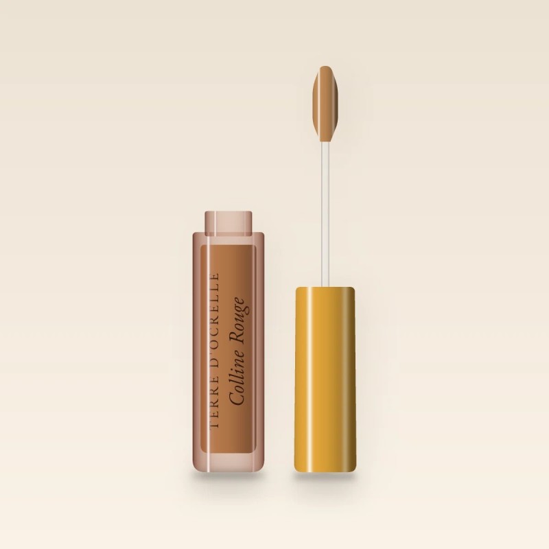 Correcteur Colline Rouge unifiant – Terre d'Ocrelle, flacon applicateur 4 ml, teinte 07 Doré
