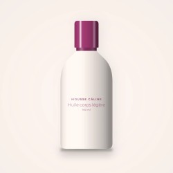 Huile corps sèche légère à la bourrache – Mousse Câline, flacon 100 ml
