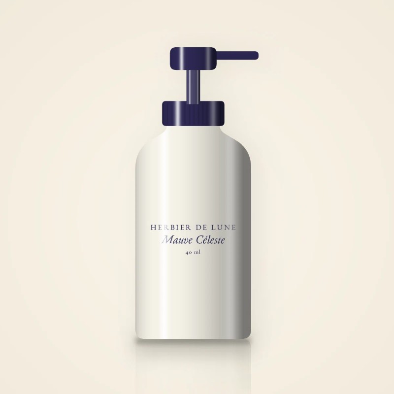 Crème hydratante jour et nuit Mauve Céleste – Herbier de Lune, flacon-pompe 40 ml