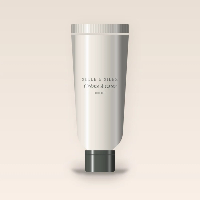 Crème à raser confort intense à l'aloe vera – Selle & Silex, tube 100 ml