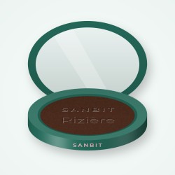 Terre de soleil Rizière au monoï – Sanbit, boîtier 15 g, teinte 13 Ébène doré